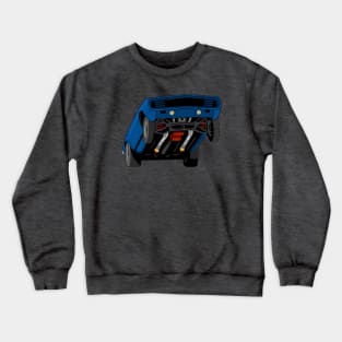 Blue 1969  drag car Crewneck Sweatshirt